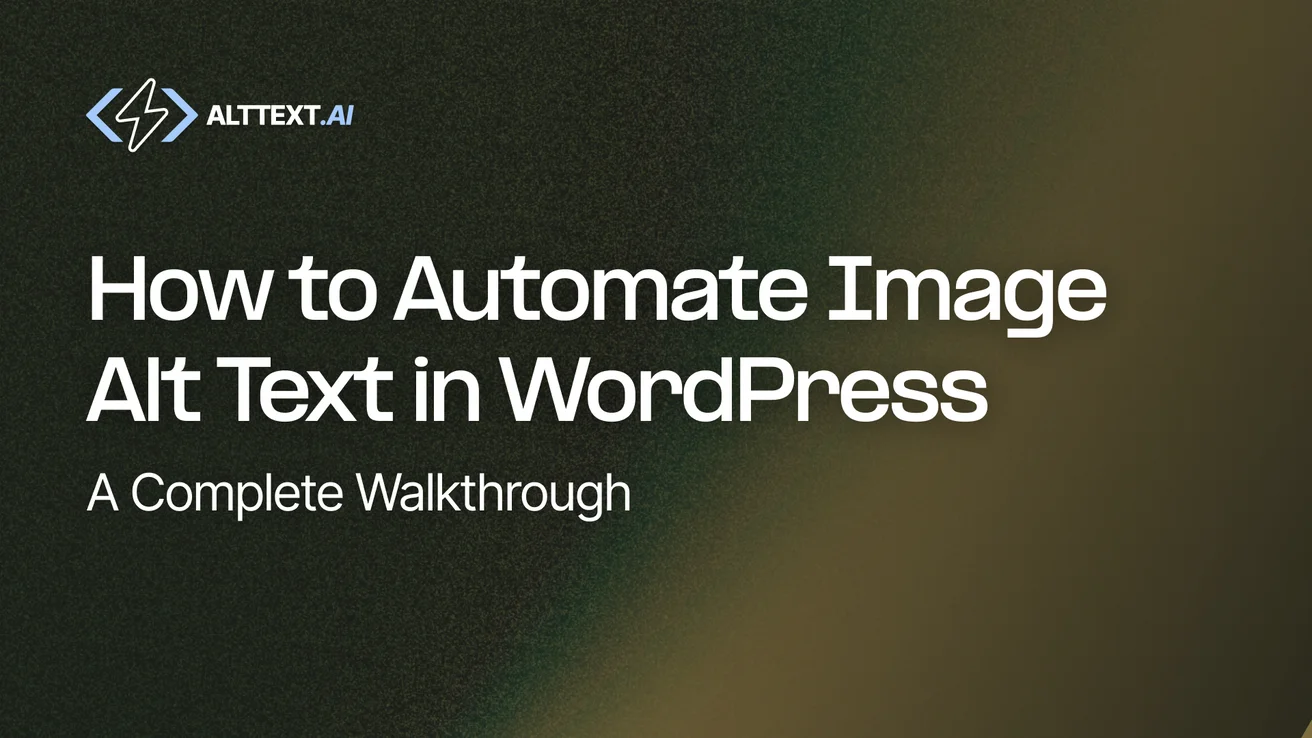 WordPress dashboard showing AltText.ai plugin automatically generating alt text for uploaded images